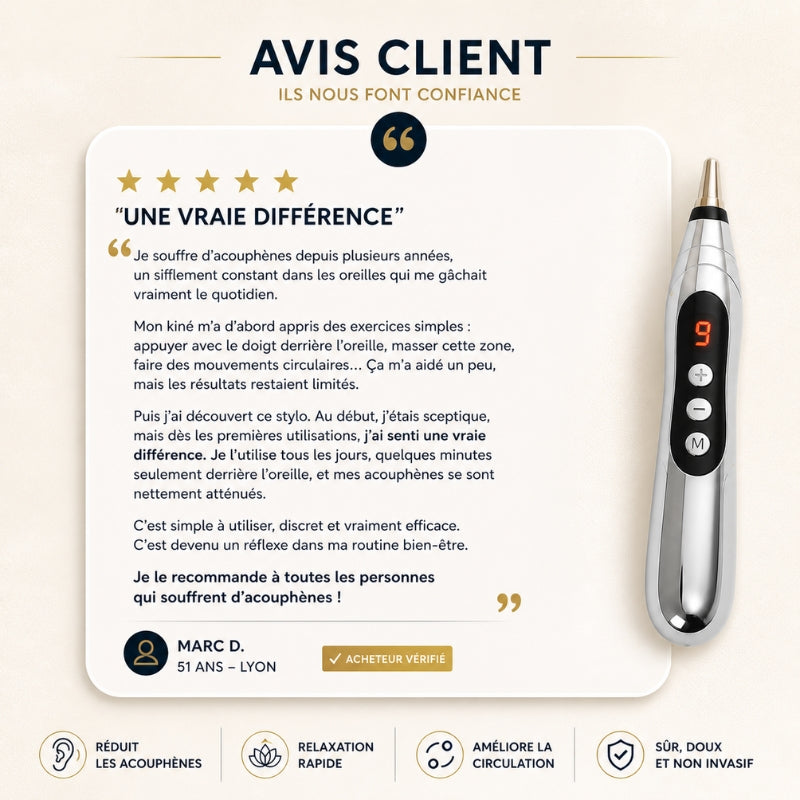 AudiaZen™ | Stylo anti-acouphènes nouvelle génération